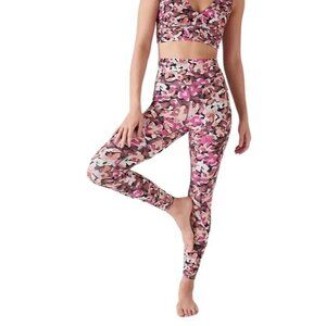 Athleta Transcend Stash Leggings Elysian Floral Pink #533673 Women's‎ Size XS